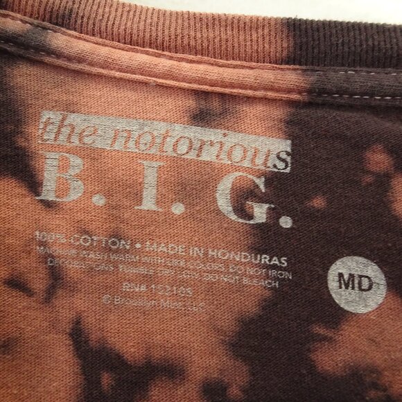 The Notorious B.I.G Biggie Smalls Men's Tye Dyed Medium - Picture 4 of 4